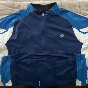 Pearl Izumi Men's Navy and White cycling Performance Jersey
